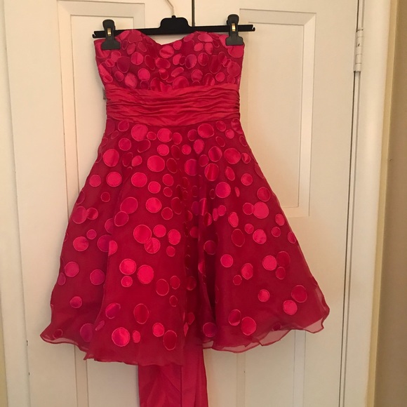 Hot Pink Short Dress On Hanger